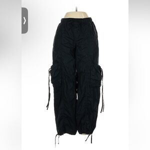 Abercrombie & Fitch Black Cargo Khakis